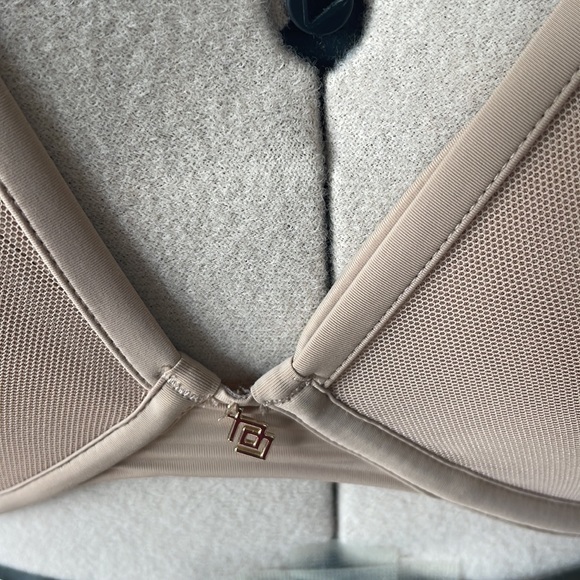 THIRDLOVE 24/7 Classic Contour Plunge Bra in Tan/Brown Size-34 G - Picture 6 of 9